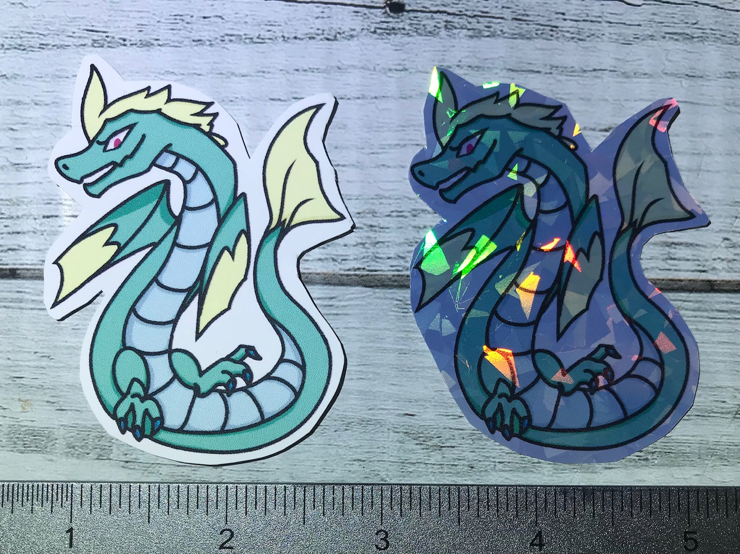 Colorful dragon stickers