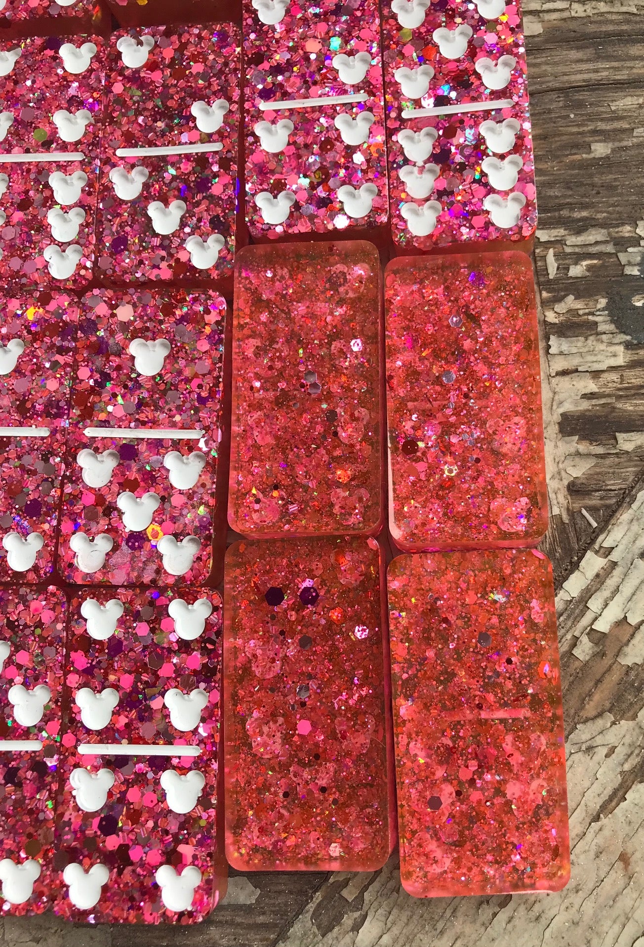 Mouse head dominoes set