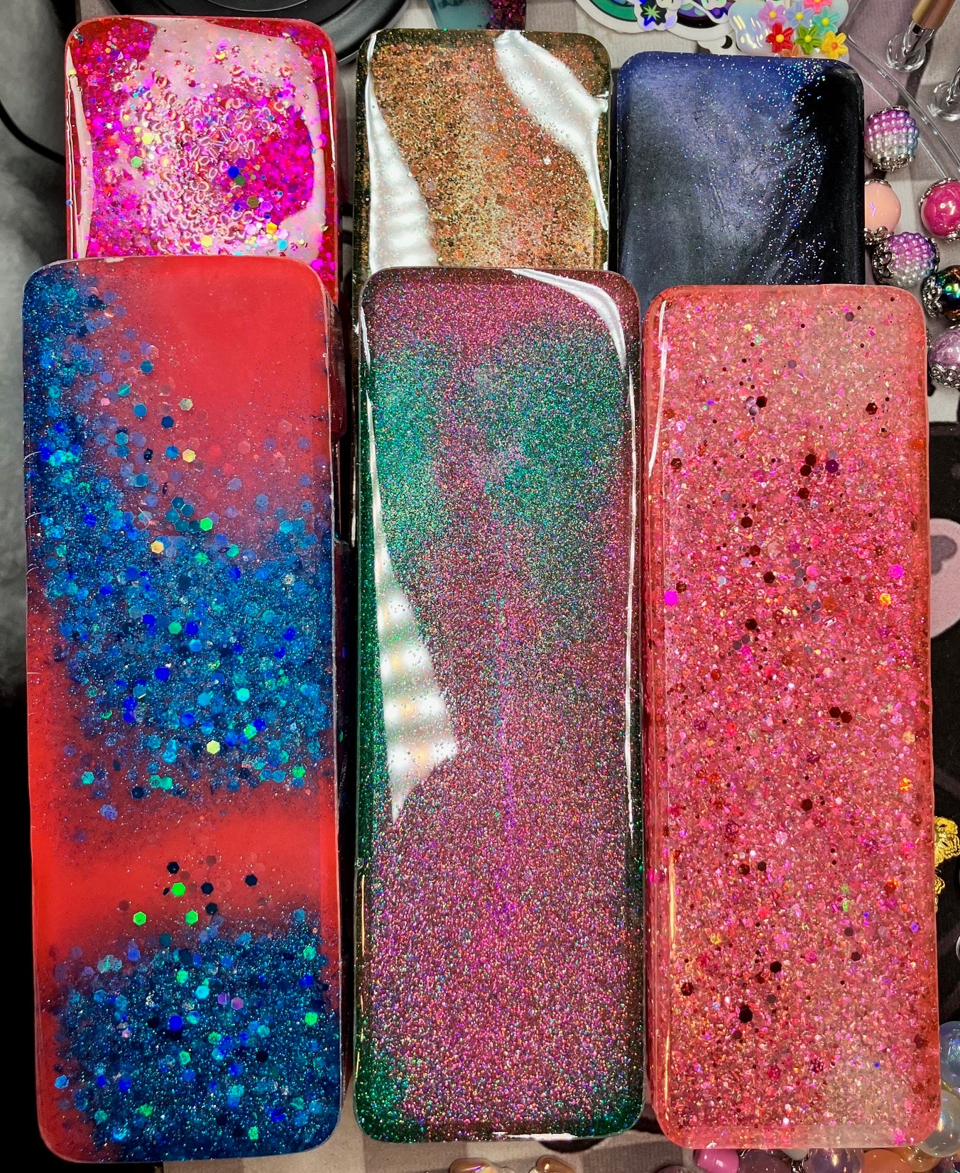 resin cases for pens/pencils/makeup brushes and more!