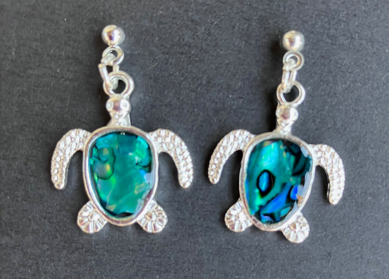 ******NEW****** Turtle earrings made with abalone shell