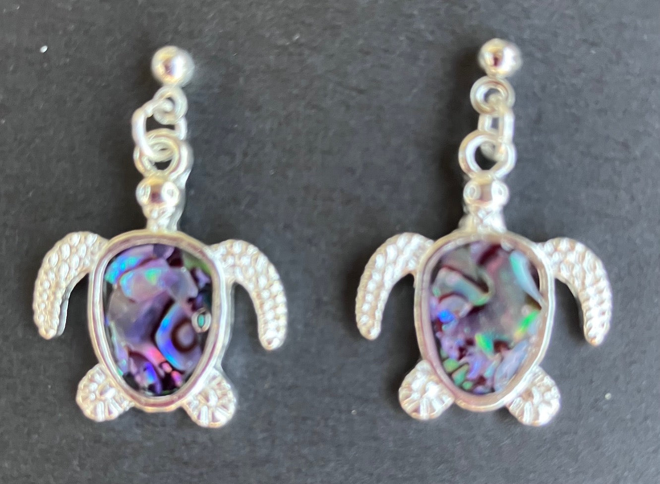 ******NEW****** Turtle earrings made with abalone shell