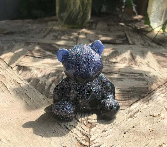 Geometric Bear with Glitter