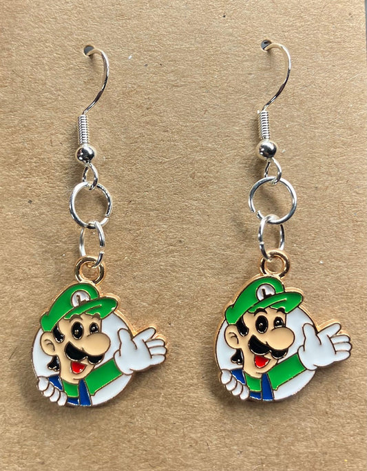 Luigi charm earrings