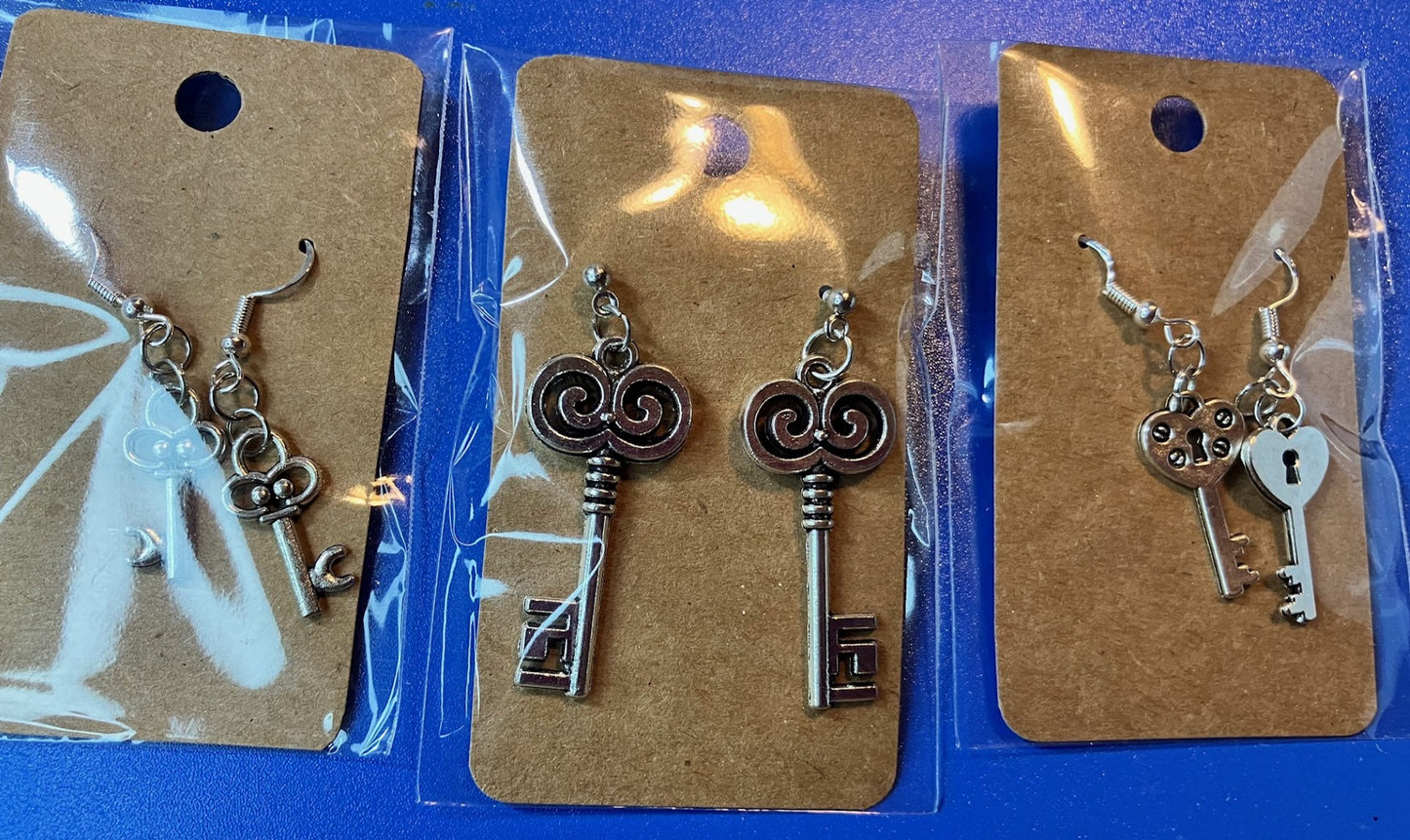 *****NEW***** Key charm earrings