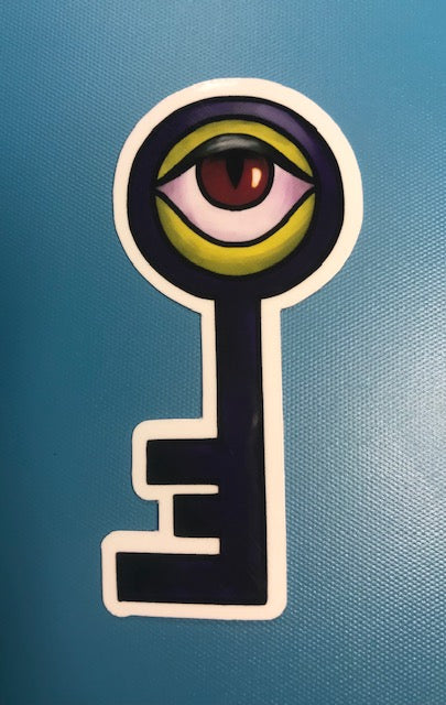 regular or holographic- Evil eye key