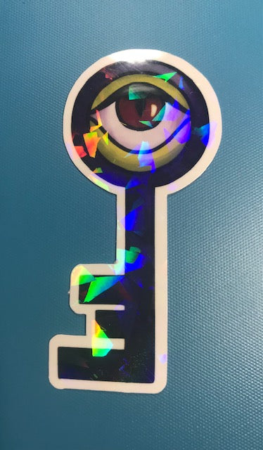 regular or holographic- Evil eye key