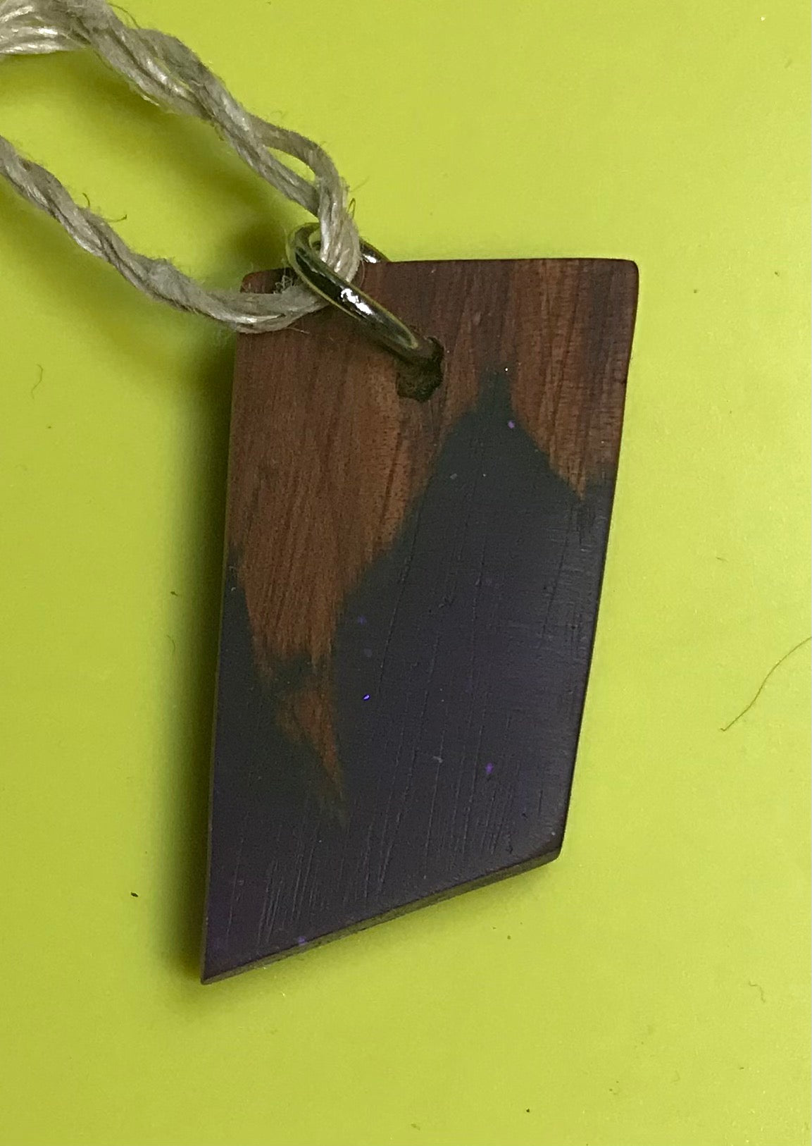 Resin & wood pendants