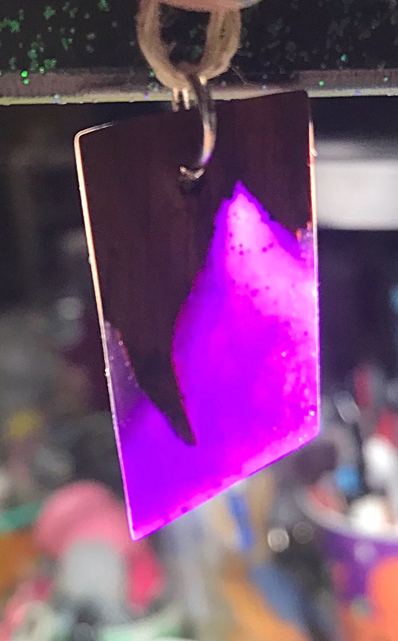 Resin & wood pendants