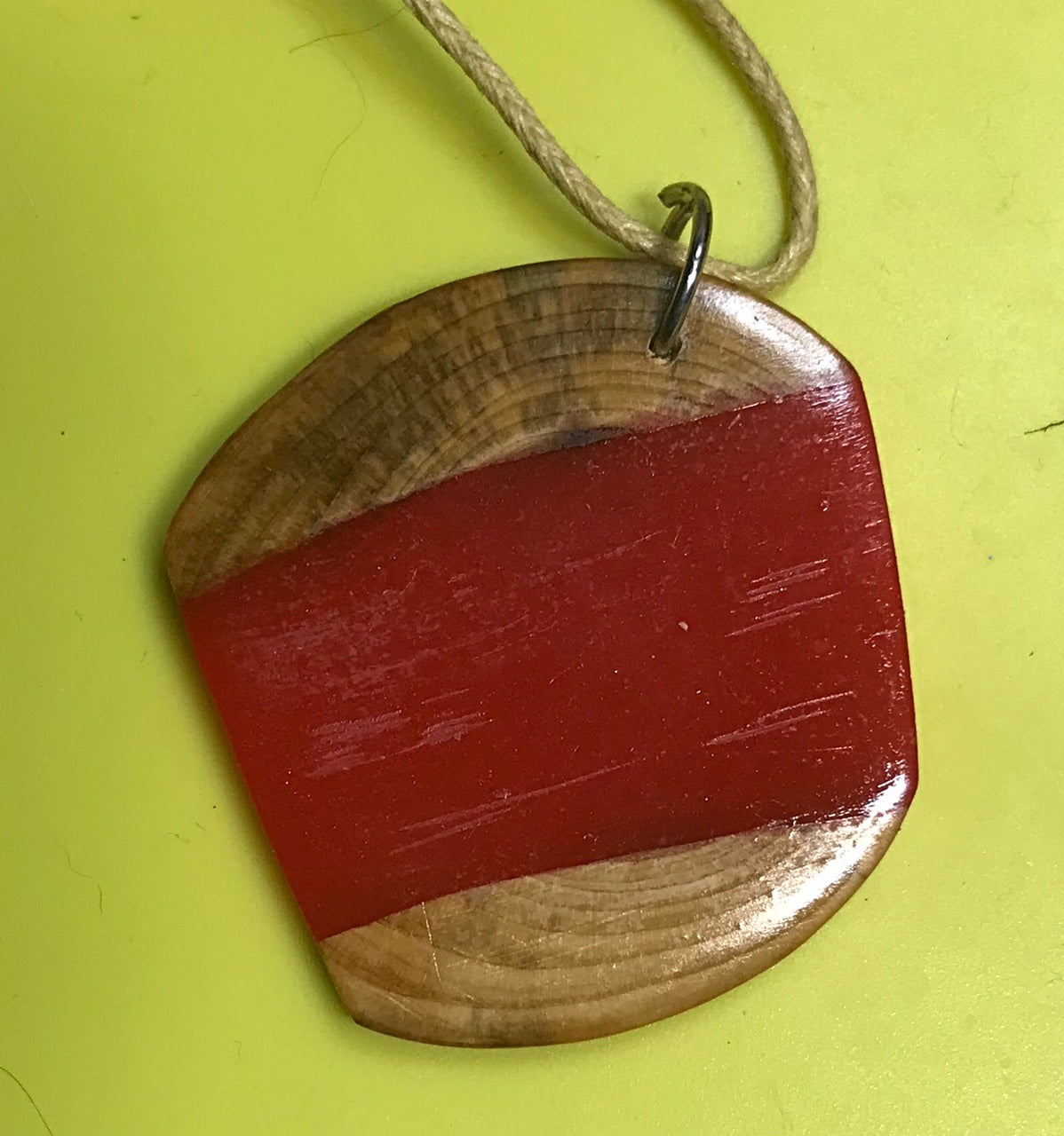 Resin & wood pendants