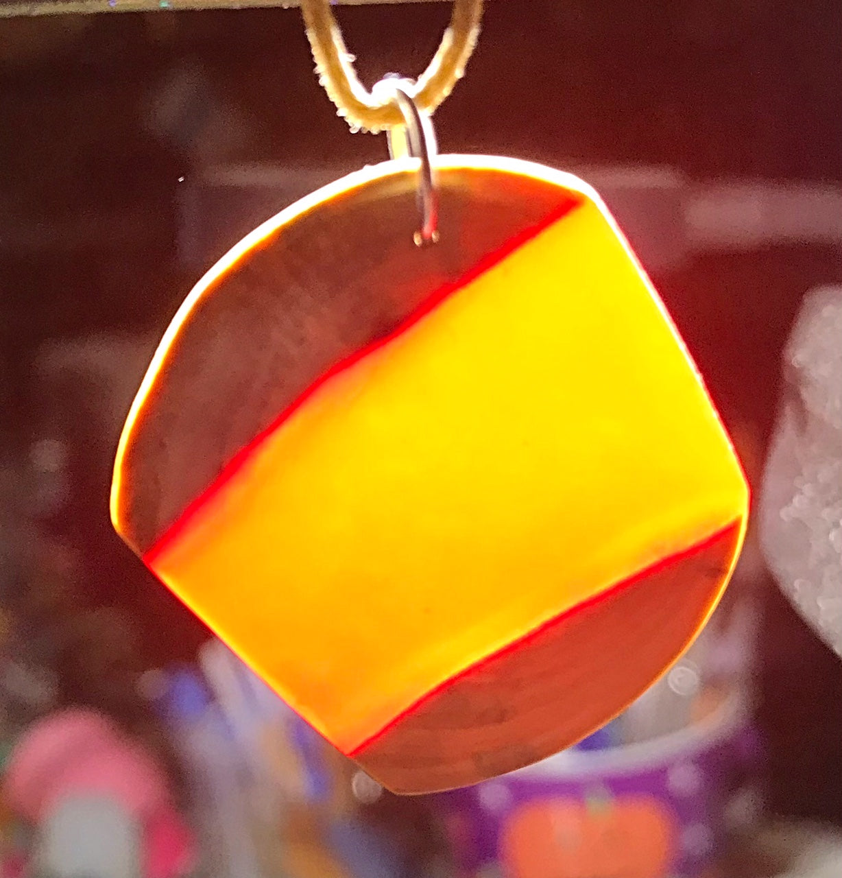 Resin & wood pendants