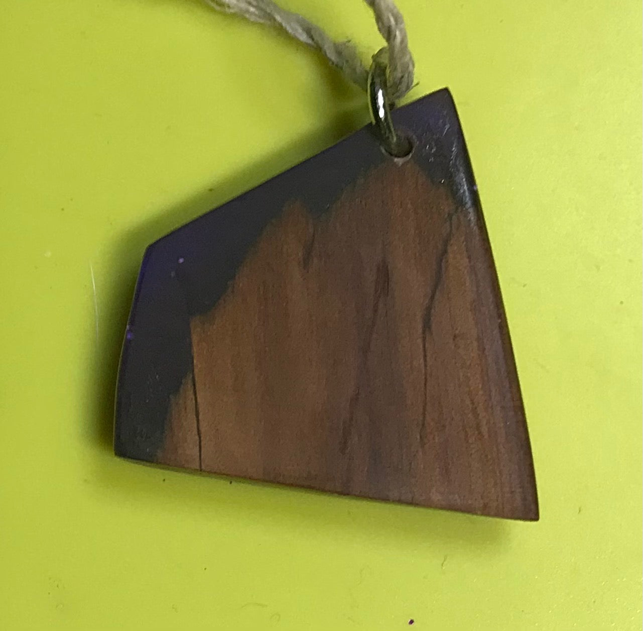 Resin & wood pendants