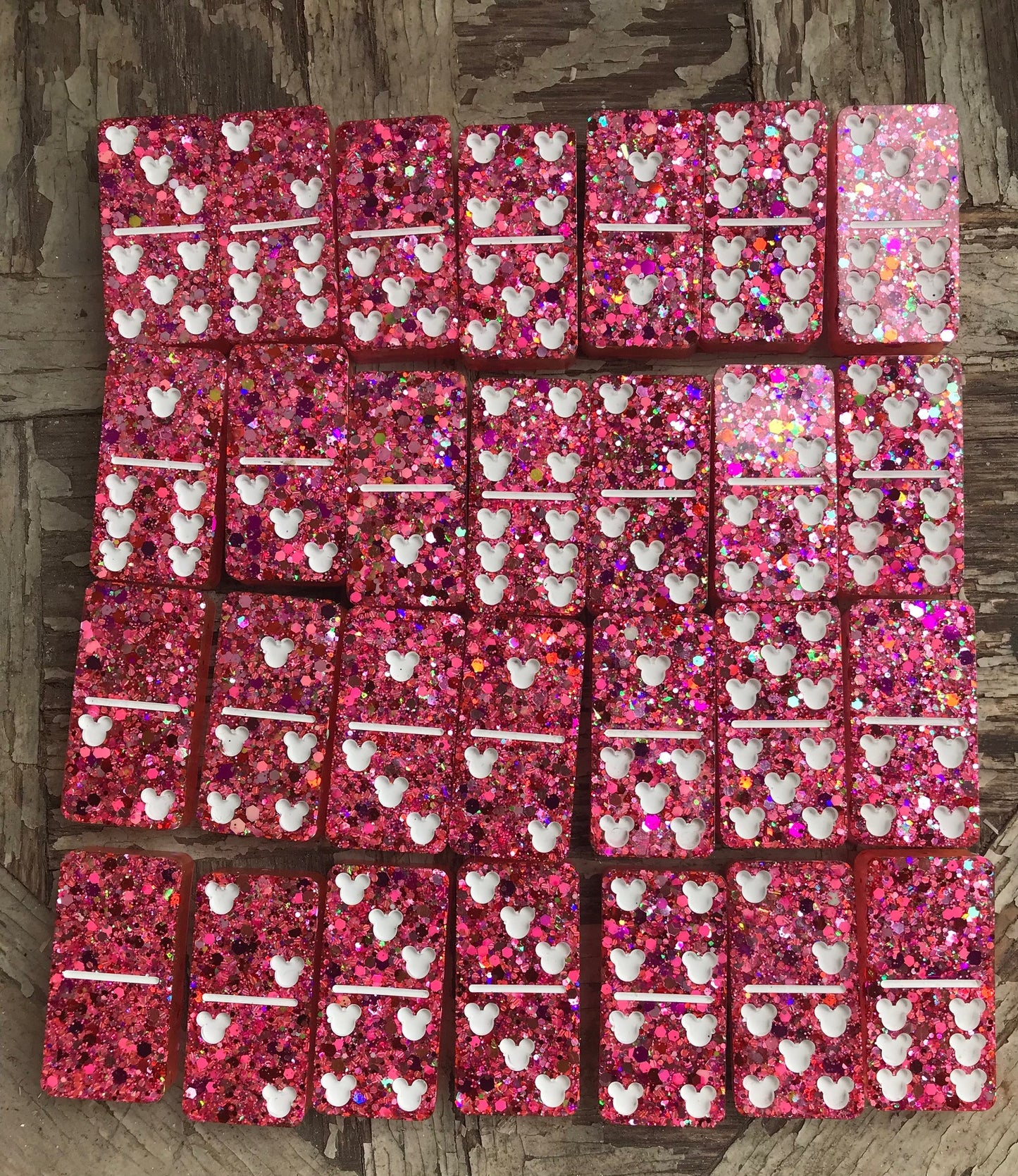 Mouse head dominoes set