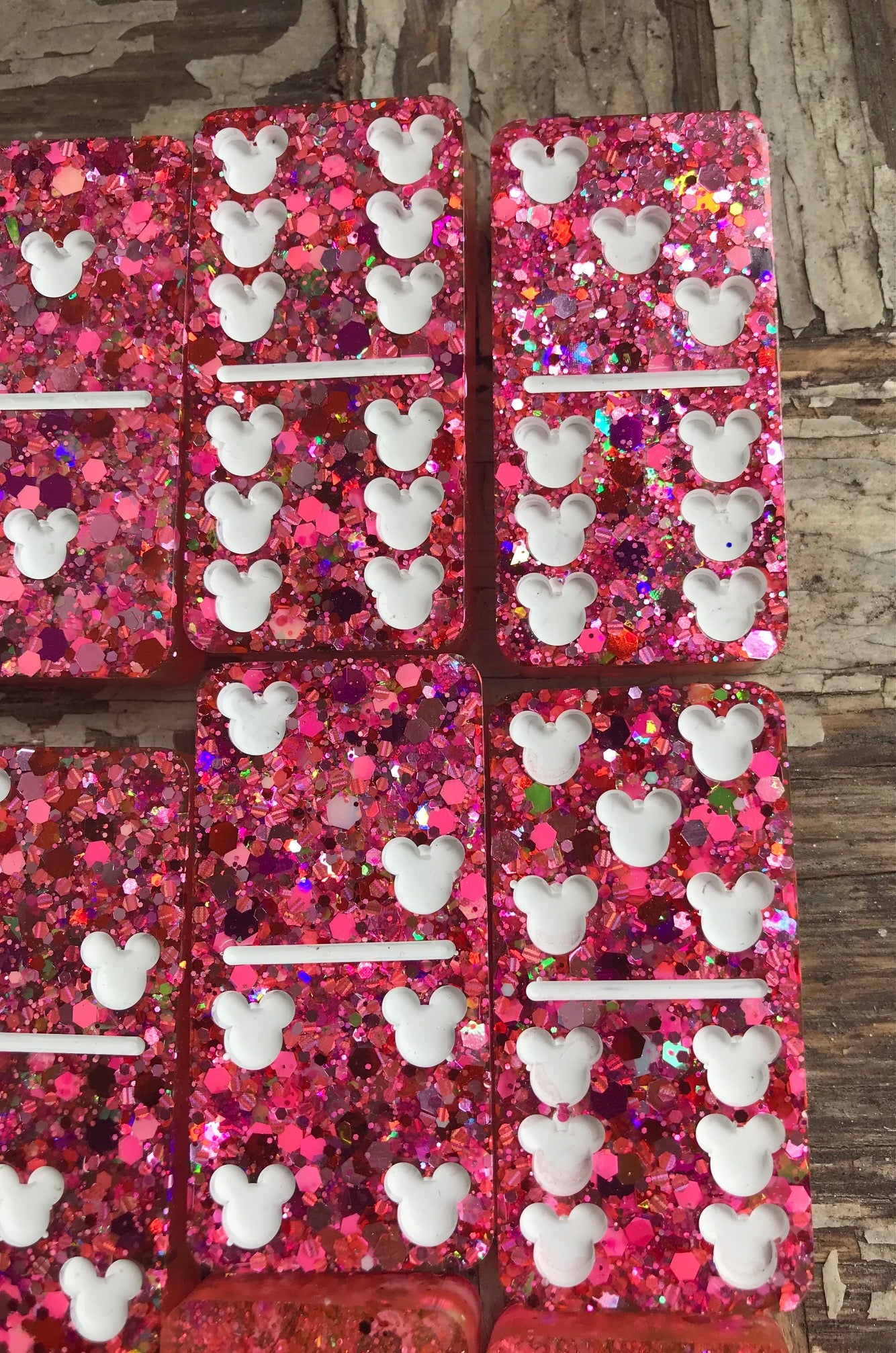 Mouse head dominoes set