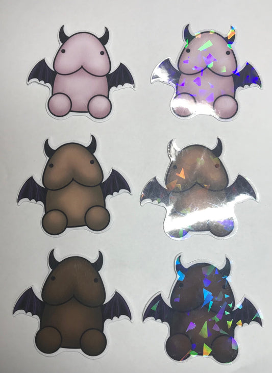 Bat Peen with horns Stickers