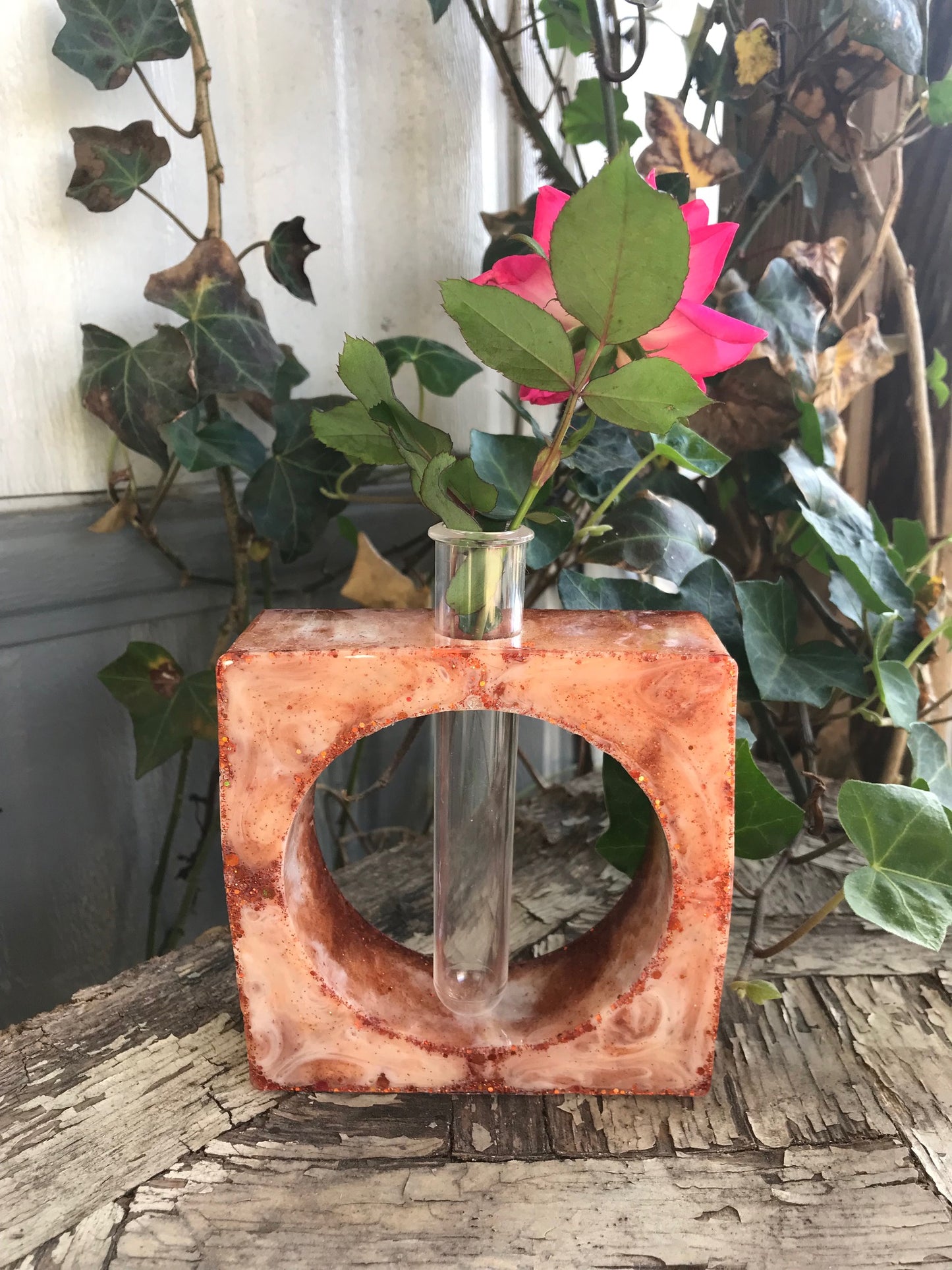 Resin vases