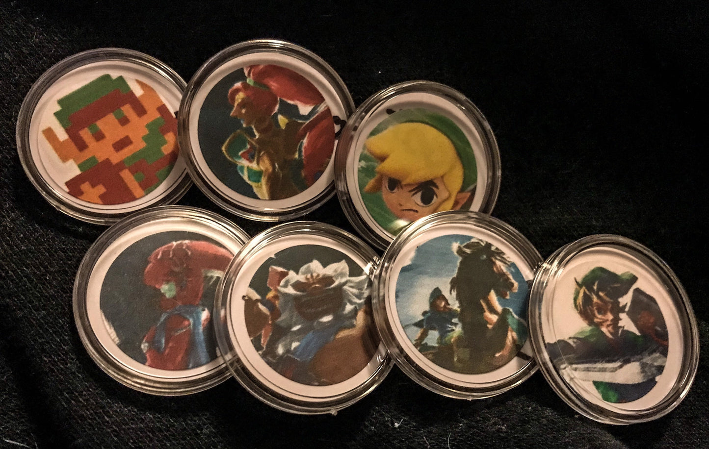 Zelda: Breath of the Wild amiibo coins with case
