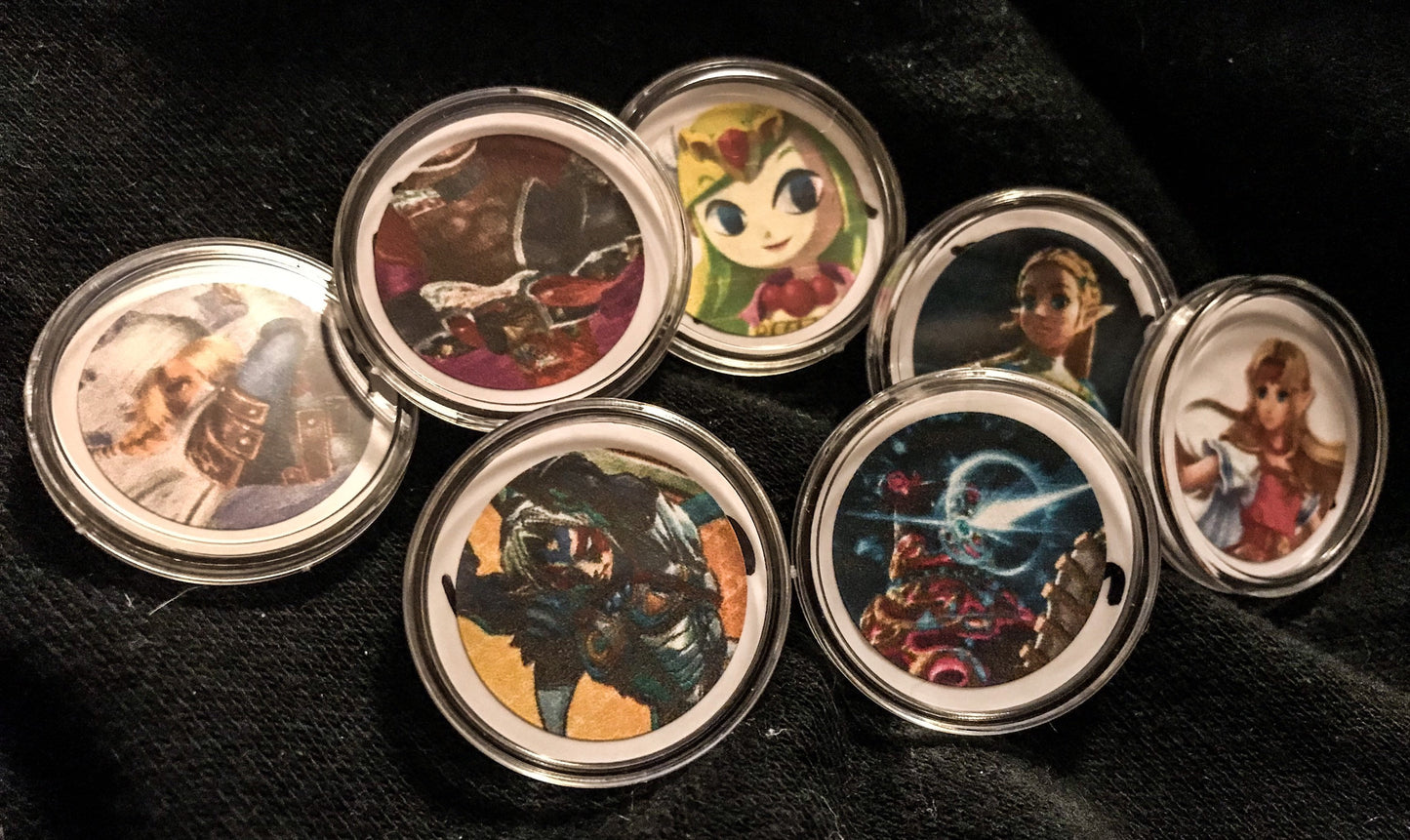 Zelda: Breath of the Wild amiibo coins with case