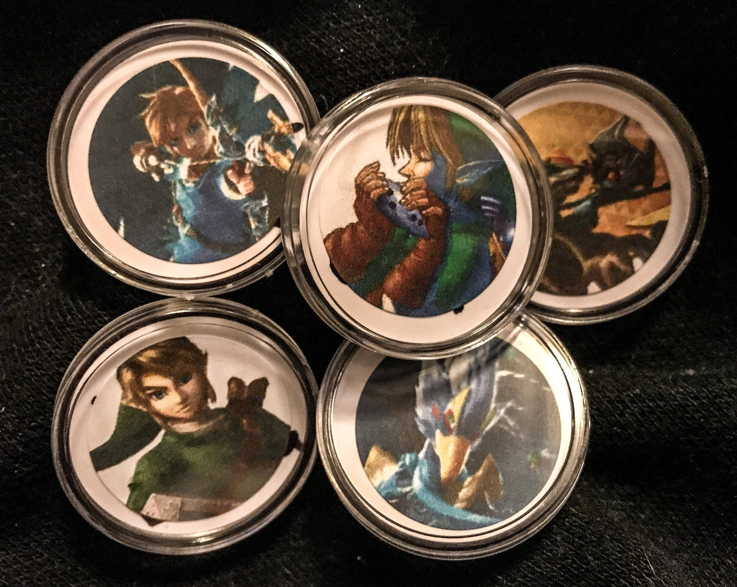 Zelda: Breath of the Wild amiibo coins with case
